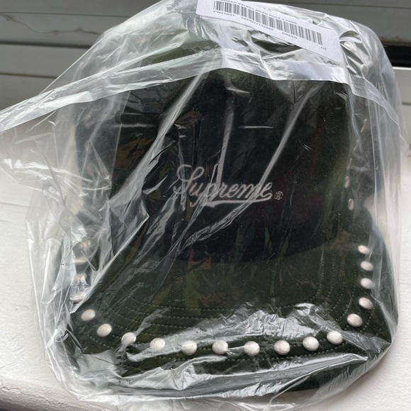 Supreme Velvet Studded Mesh 5 Panel Hat - Picture 2 of 5